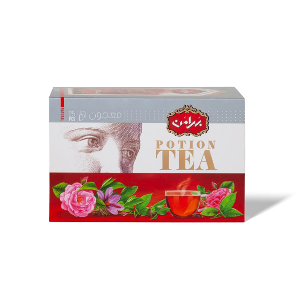 Čaj se šafránem a růží Bahraman Potion Tea – 25 pyramidových sáčků